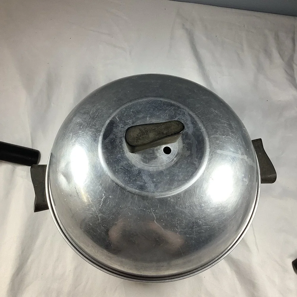 West Bend Aluminum Serving Oven Bread Warmer 3 Pc Stove‎ Top USA